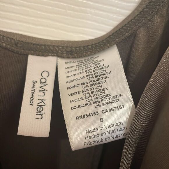 Calvin Klein Platinum One Piece Compression Swimsuit, NWT - Picture 6 of 10